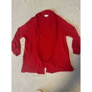 VELVET By Spencer & Graham Red Viscose Cardigan Medium